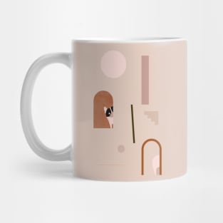 Hide and Seek Frenchie Abstract Mug